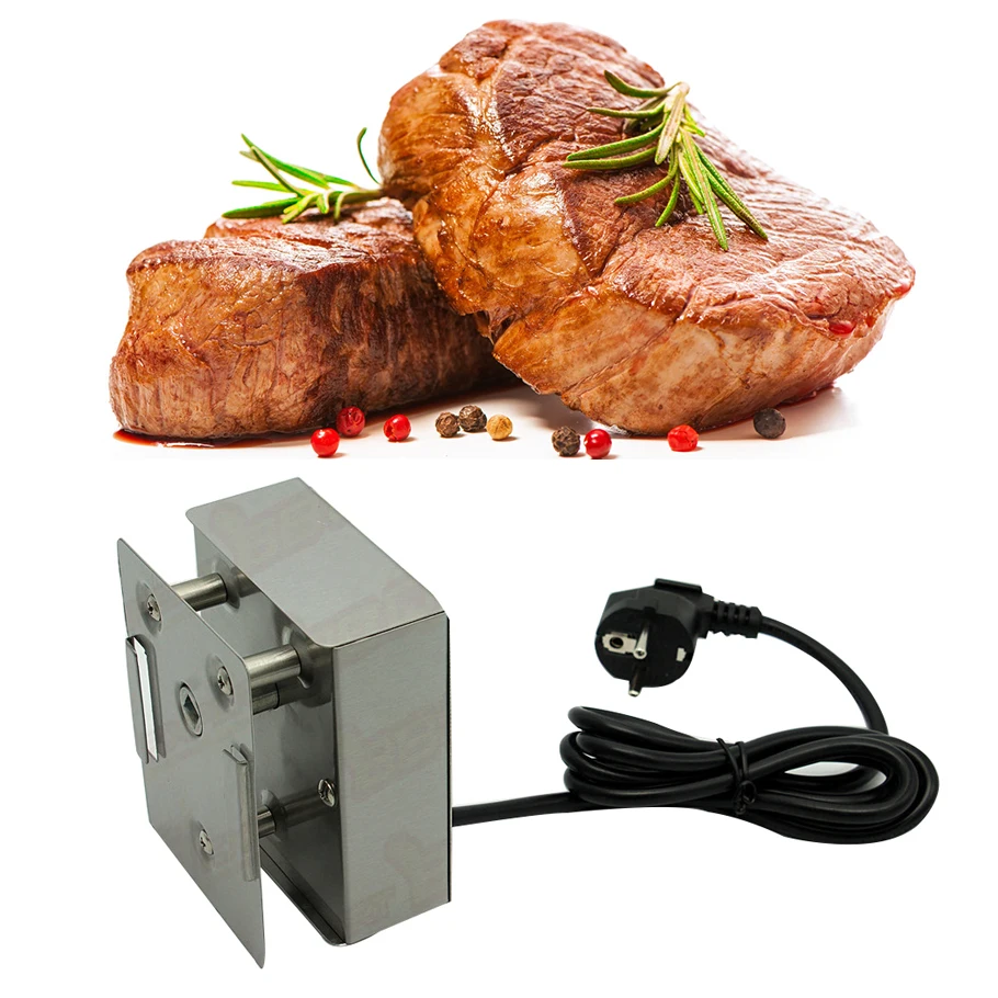 BBQ Grill Motor Churrasco Motor Rotativo, Motor Rotisserie, Grill Elétrico Spit, Metal Assado, Cordeiros, Leitões, Frango, 24kgs