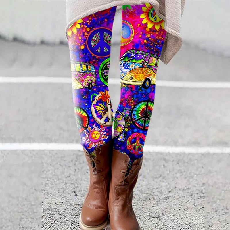 المرأة ثلاثية الأبعاد طماق المطبوعة رفع Leggins الرياضة النساء اللياقة البدنية تشغيل السراويل الكرتون الهزلي لعبة أنماط فتاة طماق