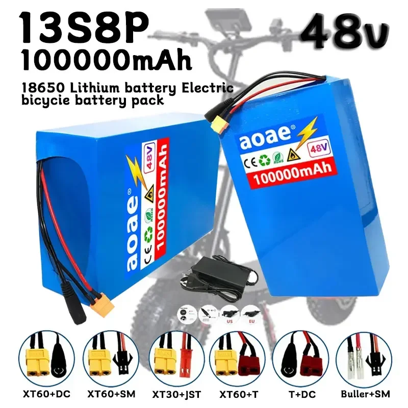 

New Original 48V 50ah 13s8p Lithium Battery Pack 48v 100000mAh 2000W Citycoco Motorized Scooter Batteries Built in 50A BMS