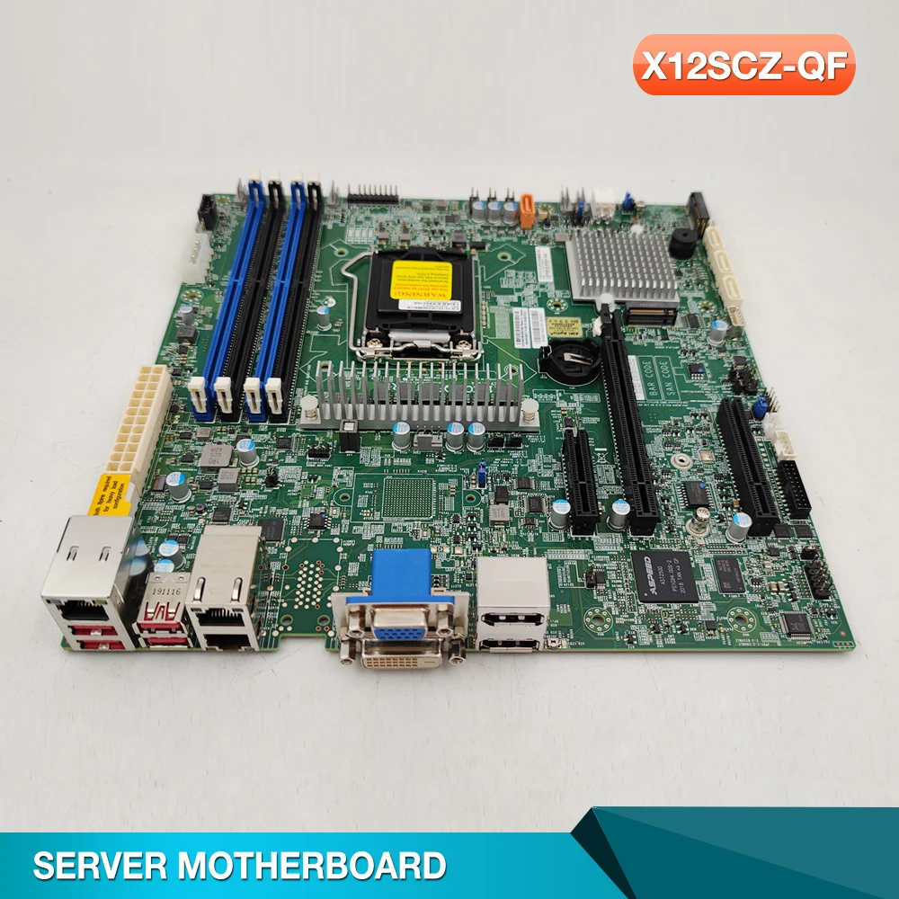 

X12SCZ-QF для материнской платы рабочей станции Supermicro Q470, набор микросхем 10-го поколения Core i9/i7/i5/i3 LGA-1200 DDR4 SATA3RECC