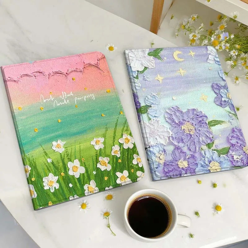 

Oil painting pattern design For Samsung Galaxy Tab A A7 A8 A9 A11 S6 S11 Lite Plus 10.1 10.4 10.5 Inch 2022 2025 Tablet Case