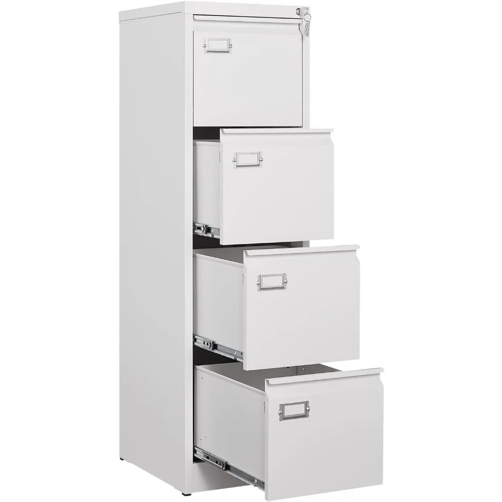 File Cabinet, Filing Cabinets for Home Office, Metal Vertical File Storage Cabinet with Lock, Locking File Cabinet