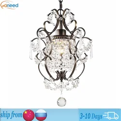 Ganeed Modern Crystal Chandelier Farmhouse Ceiling Light Decor Lamp for Dining Living Room Bedroom Restaurant Home Hotel Loft