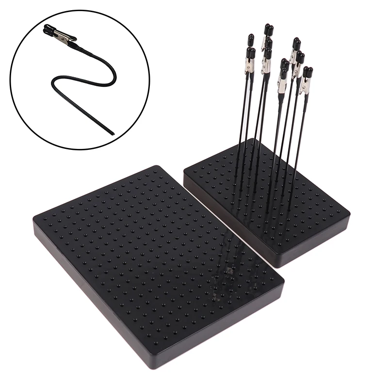 1 Set Flexible Modeling Tools For Airbrush Model Crafting Model Painting Stand Base Holder With Magnetic Alligator Clips Sticks