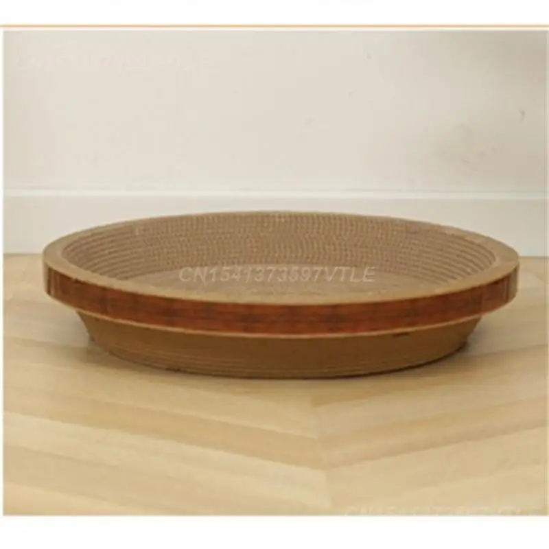 Cat Scratch Box Exercise Cat Paw Cat Scratching Post Scratch Resistant Corrugated Paper Cat Bowl Pet Supplies Round Cat Toy