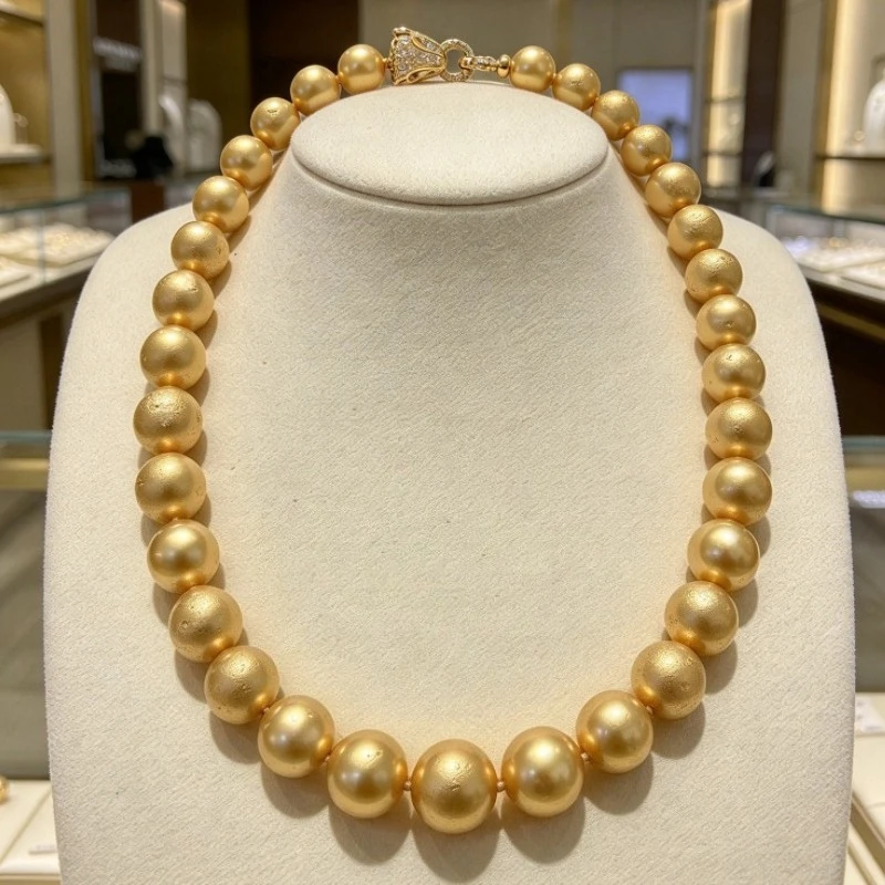 Natural 11-15mm Genuine Edison Pearl Necklace, 925 Sterling Silver, Women Daily & Wedding Gift Jewelry