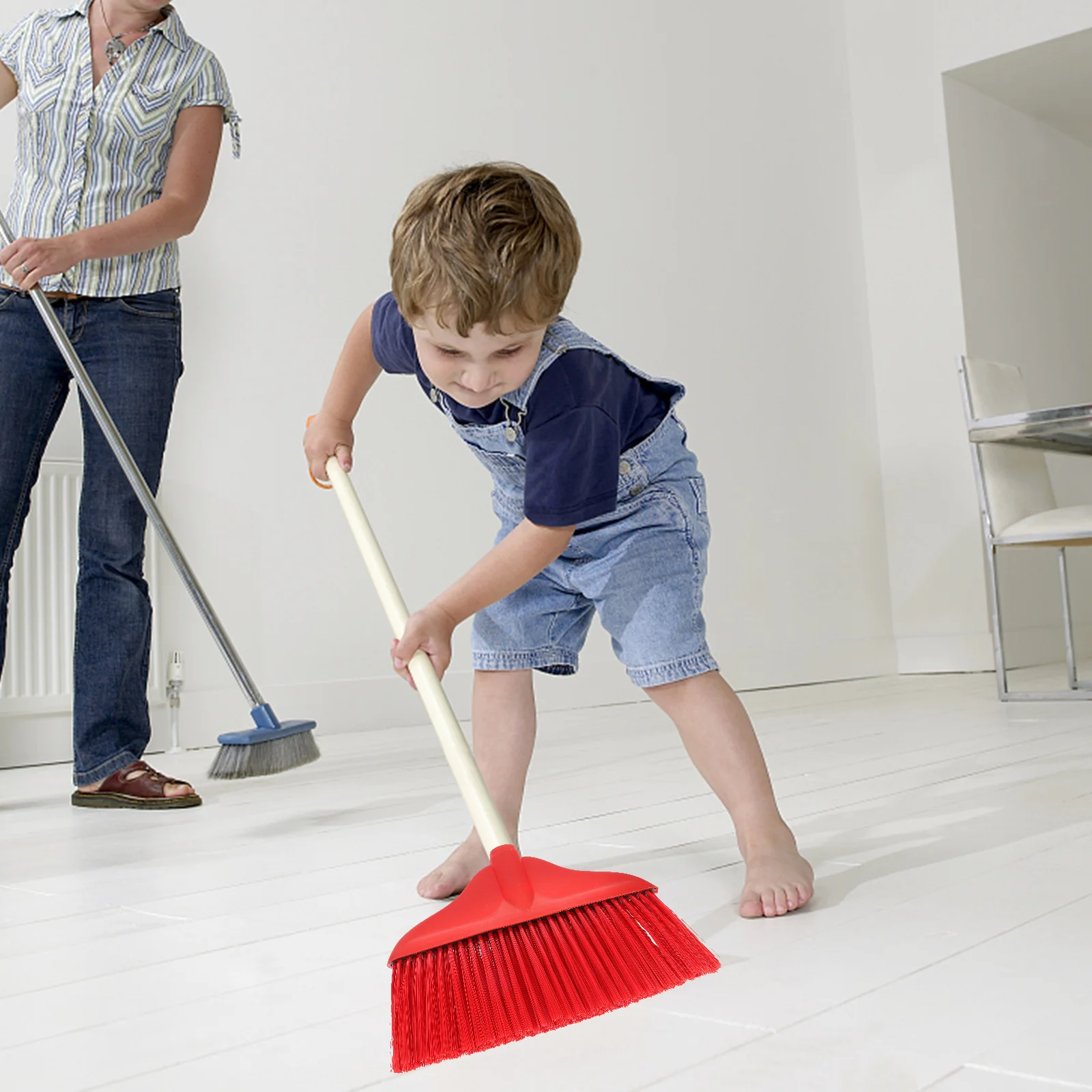 

Plastic Broom Head Floor Cleaning Replacement Kitchen Supply Sweeper 8501 Red Durable Mini Practical Rotary