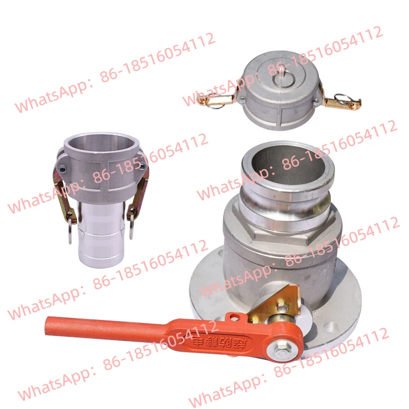 

Односторонний положительный концевой шаровой клапан из алюминиевого сплава, разгрузочный цистерна DN80DN65, аксессуары