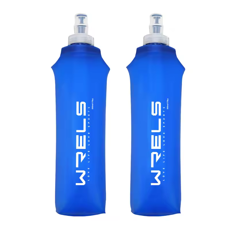 WRELS Folding Water Bottle TPU BPA-Free Collapsible Soft Flask Outdoor Sport Hiking Camping Running Portable Soft Water Bottle - Image 8