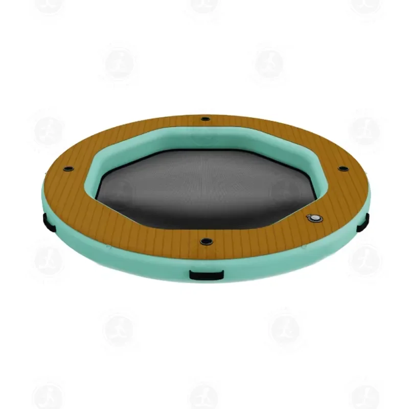 Hexagonal Floating Water Mat Inflatable Pool Hammock For Lake Ocean Swimming Platform Non Slip Recreation Gear Summer Fun