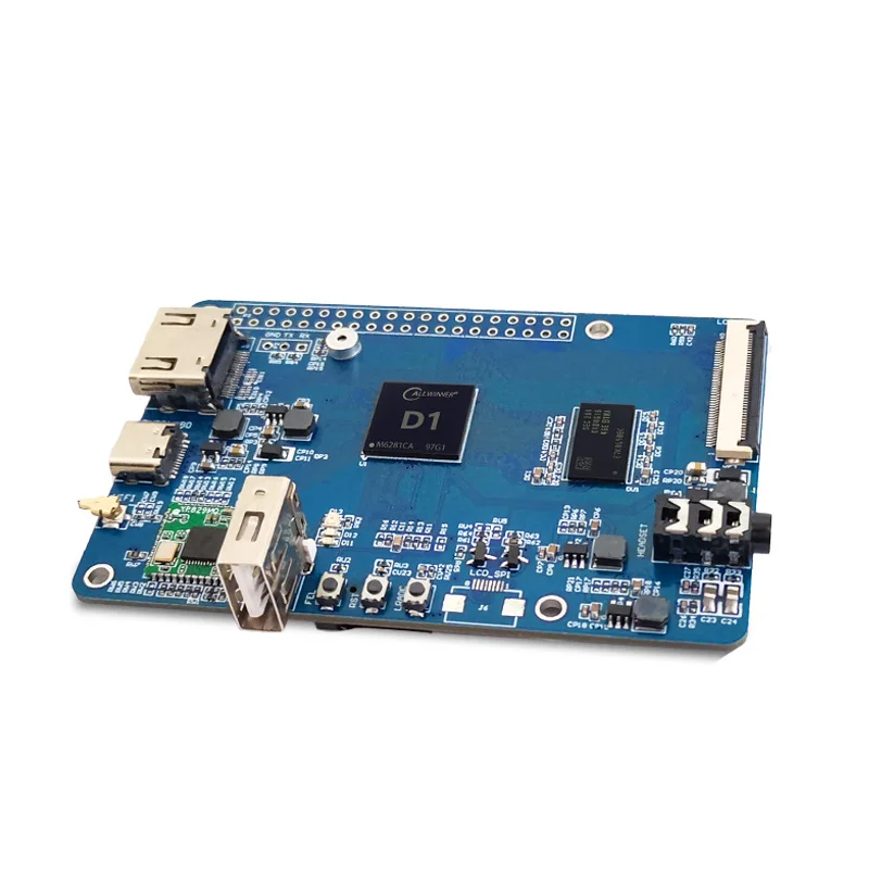 LCPI-Placa de Desenvolvimento Allwinner D1, 64-Bit, RISC-V, Linux, SBC, Suporta Sistema Debian Tina