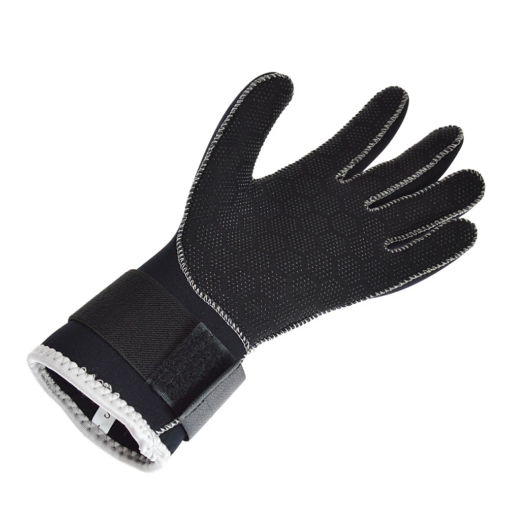 Dive Gloves 3MM Neoprene Five Finger Warm Anti-Slip Surfing Gloves Wetsuit Winter Gloves for Scuba Diving Snorkeling Surfing