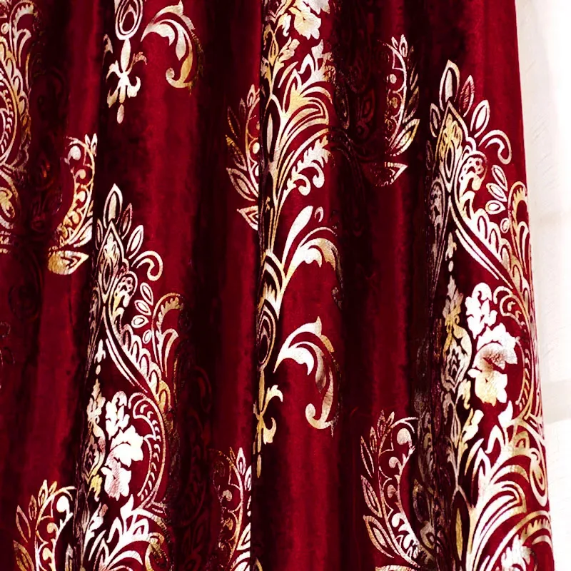 Mid century Curtains Youth Bedroom Burgundy Full Set door screen Room Decor Cool Rod Pocket Luxury Red Valance fairy curtain