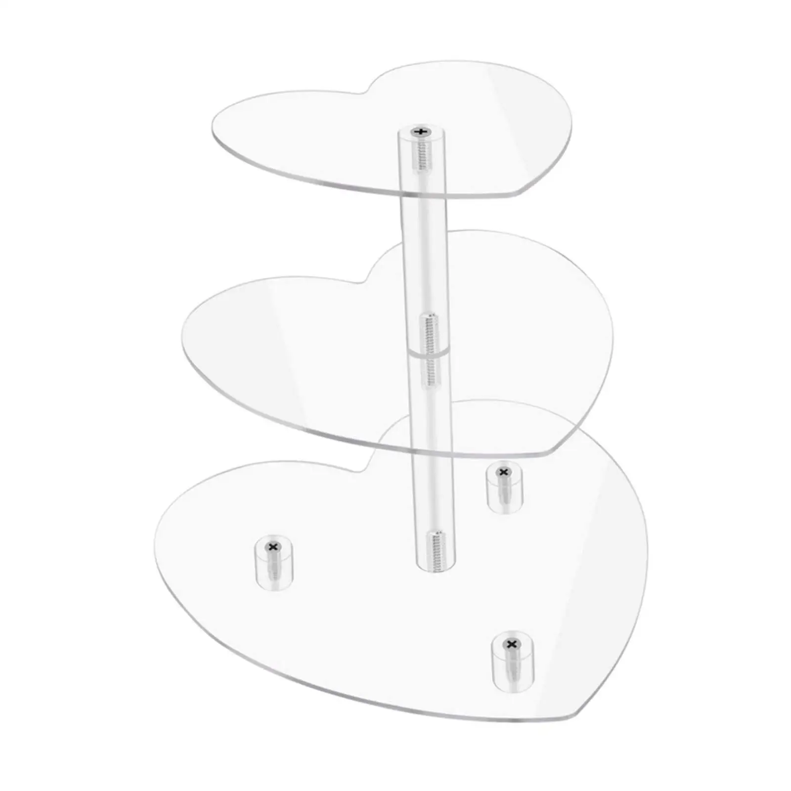 Acrylic Cake Stand Cake Shelf Large Clear Decorative Three Layer Centerpiece