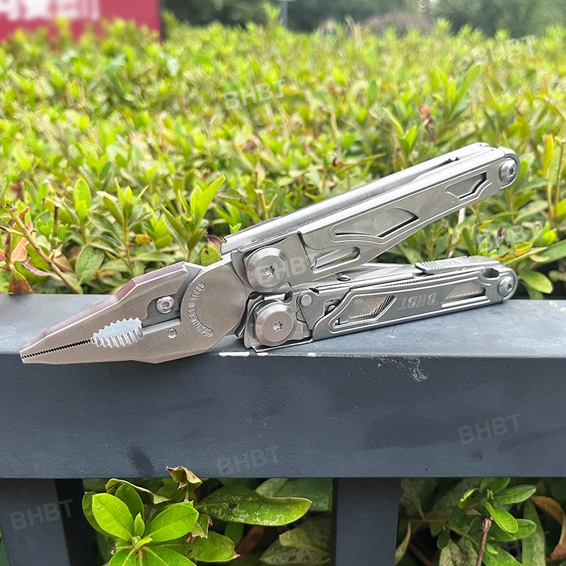 BHBT 37 in 1 Multitool Pliers Folding Multi-functional Tool With Replaceable Saw Blade Portable EDC Outdoor Equipment