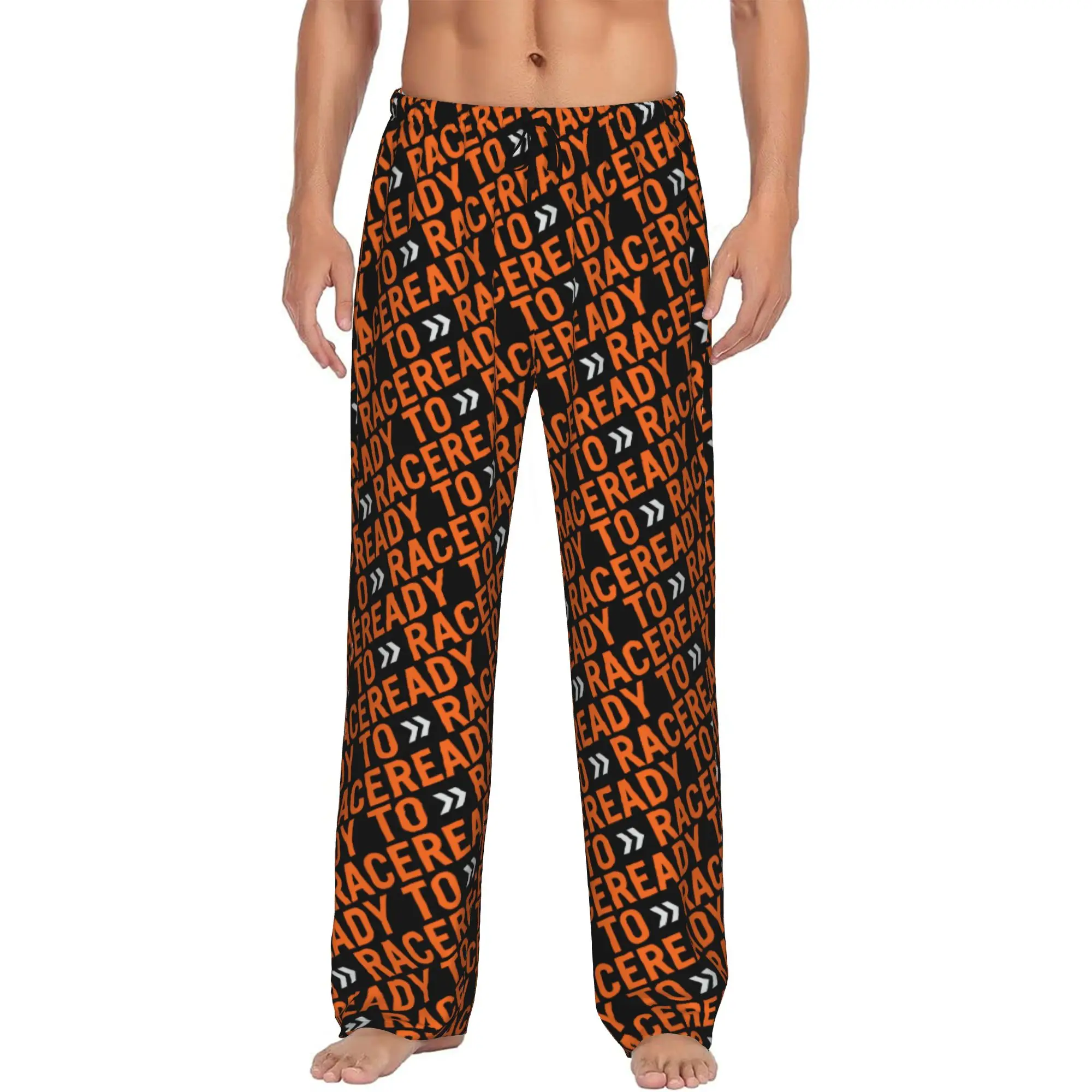 Custom Printed Ready To Race Pajama Pants Men  Sleep Sleepwear Bottoms with Pockets
