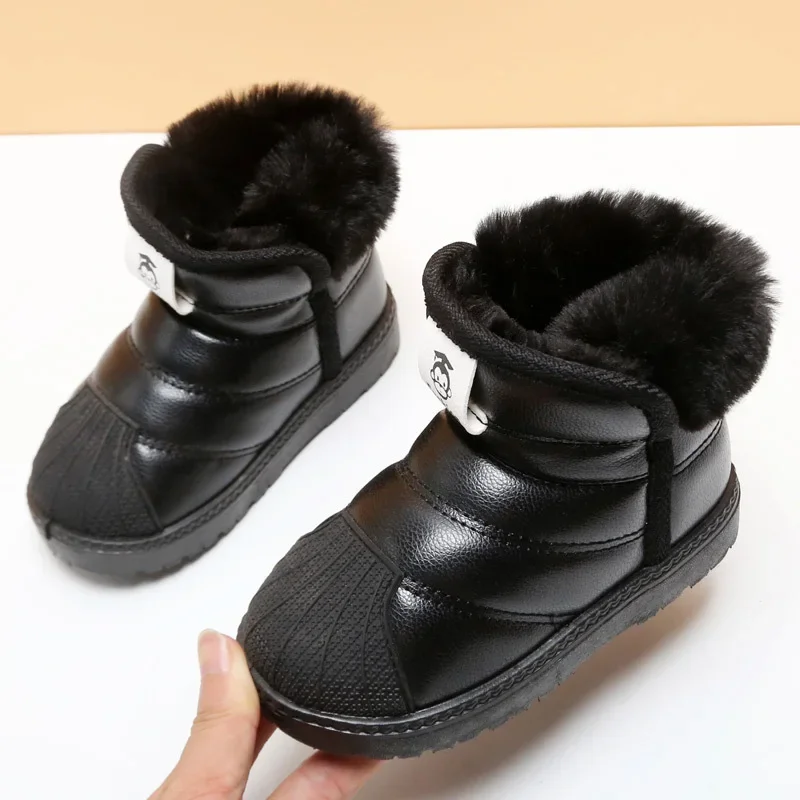 Children Boots Shoes for Winter Boys Casual Snow Boots Non-slip Waterproof Outdoor Sport Shoes SXH002