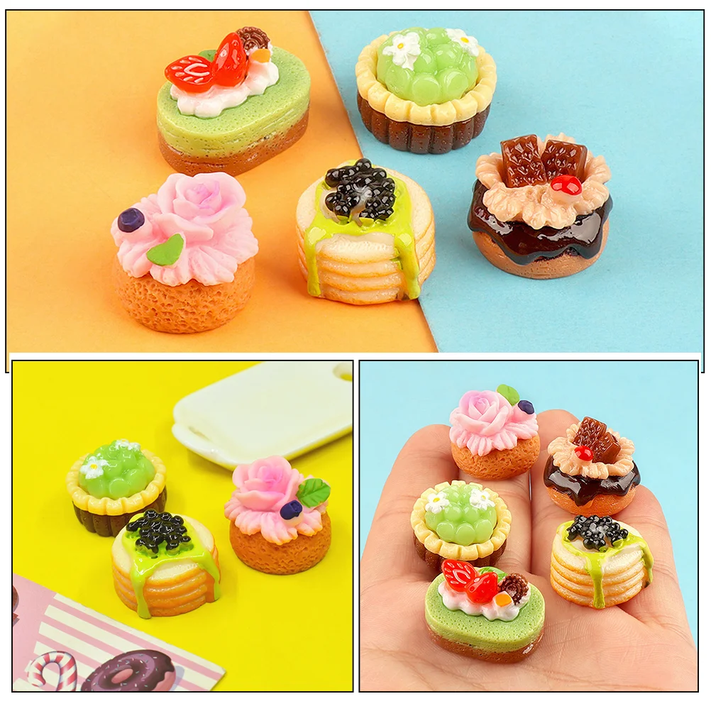 15 Pcs Cake Simulated Fruit Lifelike Fake Cakes Accessories Realistic Small Decorative Model