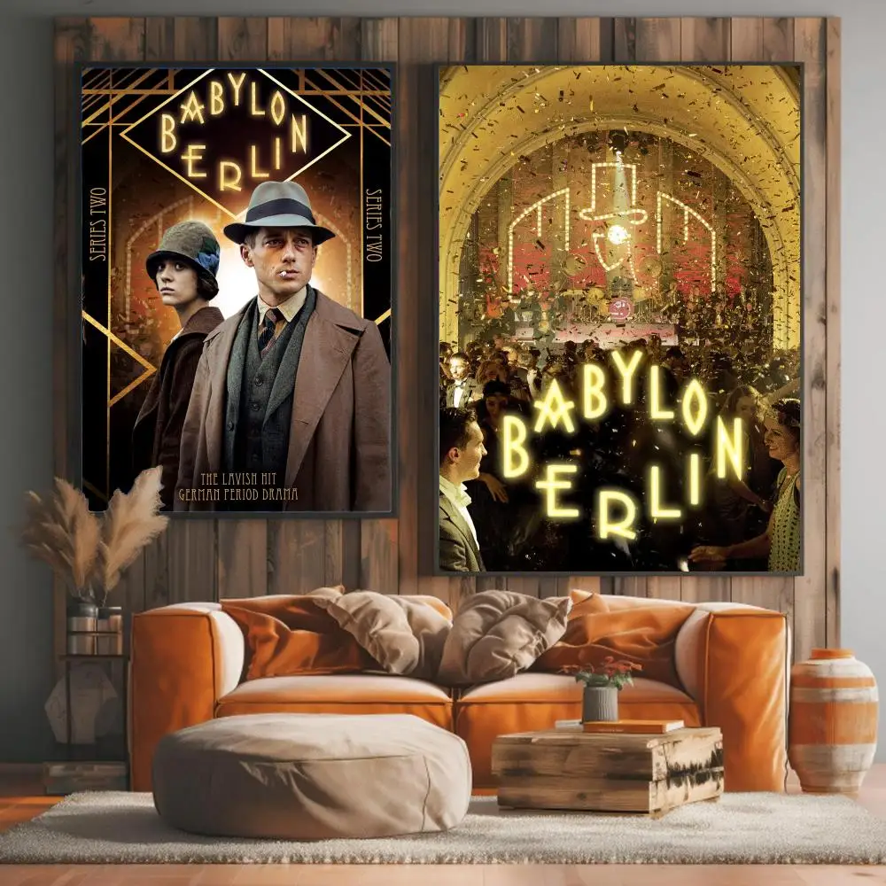 tv series B-Babylon Berlin-N Painting Calligraphy Elegant Botanical Decor for Living Room Modern Interior Design