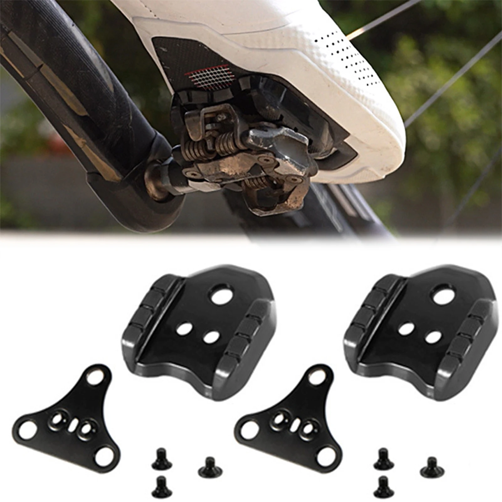 For SPD Cleat Stabilizing Adapter Set Converts Clipless Into Flat Pedal For Casual Rides