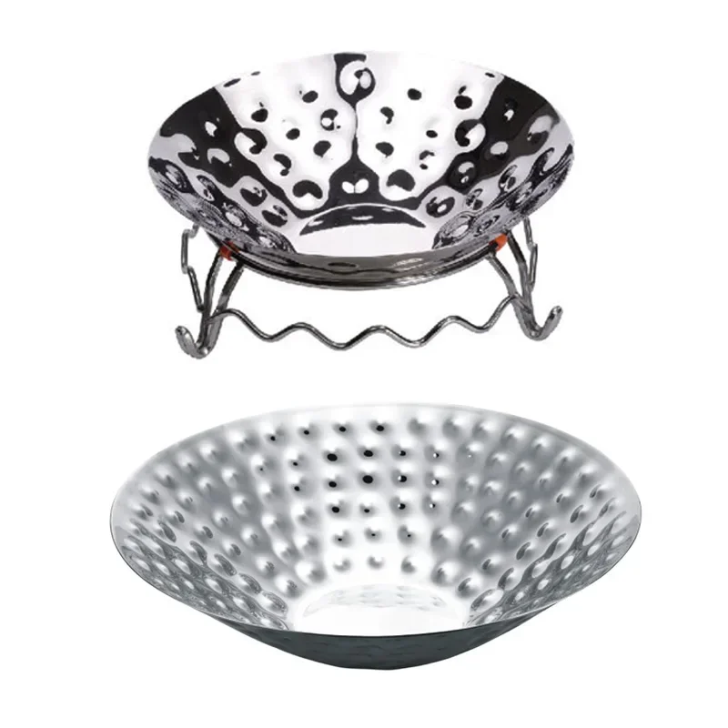 

HOT SALE hotel and restaurant supplies stainless steel food nut bowl hammered silver salad tray