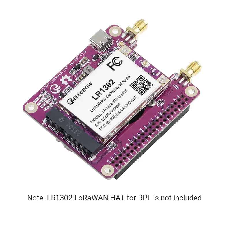 LR1302 LoRaWAN Gateway Module  SPI US915 915MHz SX1302 Long Range Gateway Module Support 8 Channels with CE /FCC Certification