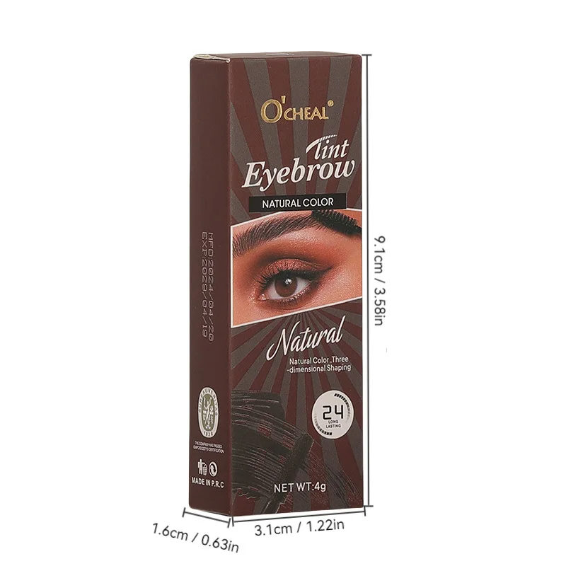 Crema tridimensional para cejas, resistente al agua, a prueba de sudor, modelado Natural de larga duración, no decolora, no mancha, cuatro colores