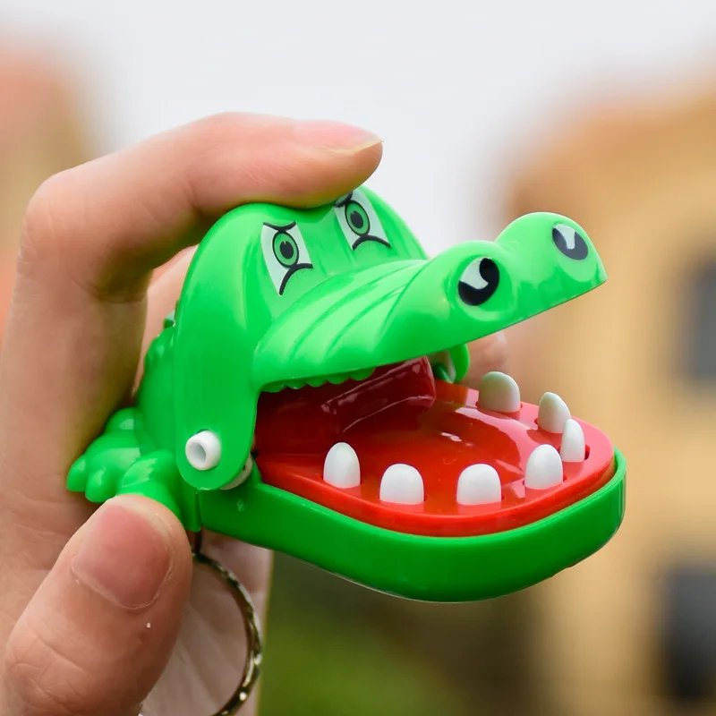 Crocodile Teeth Toys Biting Finger Dentist Kids Classroom Prizes Small Gifts Keychain Regalos Cumpleaños Niños Para Invitados