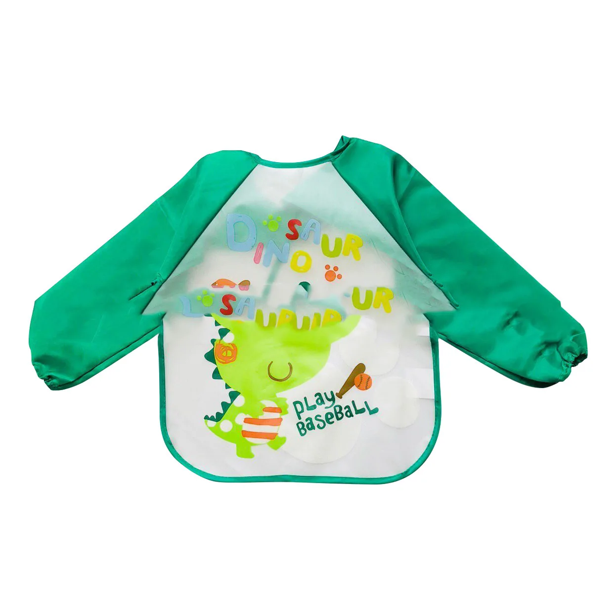 Children's Cover Up Yellow EVA  Anti Wear Long Sleeved Waterproof and Anti Dirt Baby Eating Bib Painting Clothes Baby Bib