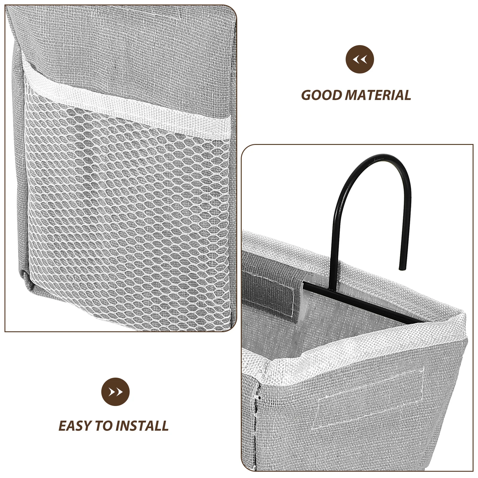 

Bedside Storage Bag Home Hanging Organizer for Dorm Household Dormitory Cloth Soft