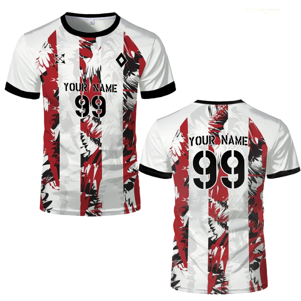 الصيف الرجال مخصص خمسة الجانب قمصان كرة القدم قمصان رياضية زي تنفس التجفيف السريع س الرقبة قصيرة الأكمام تيز