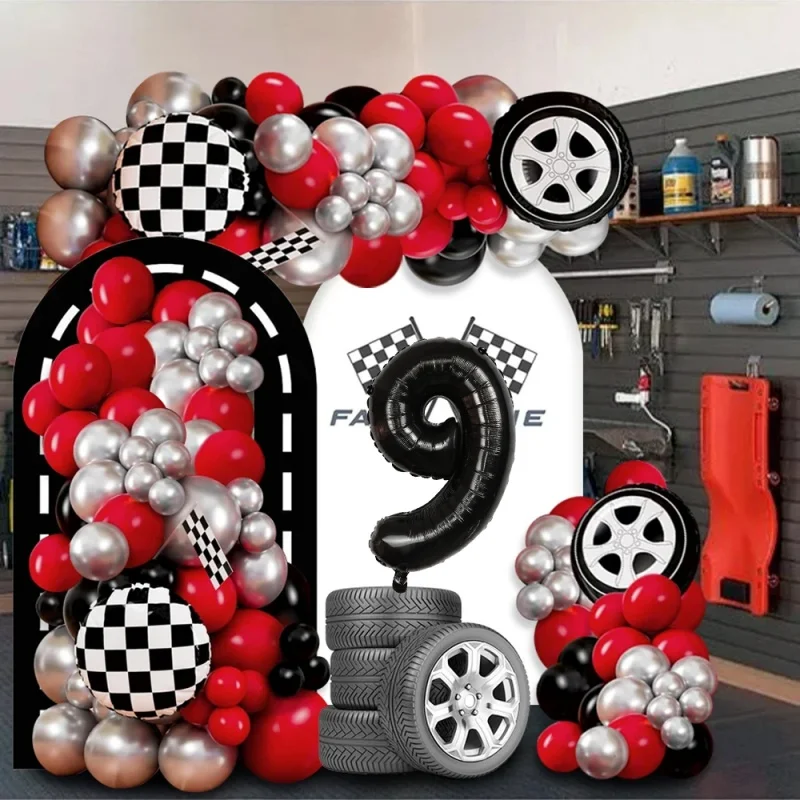 

Cross-border Carnival Racing Festival theme Background Party Carnival matte latex Balloons Birthday Party Decorative Balloons