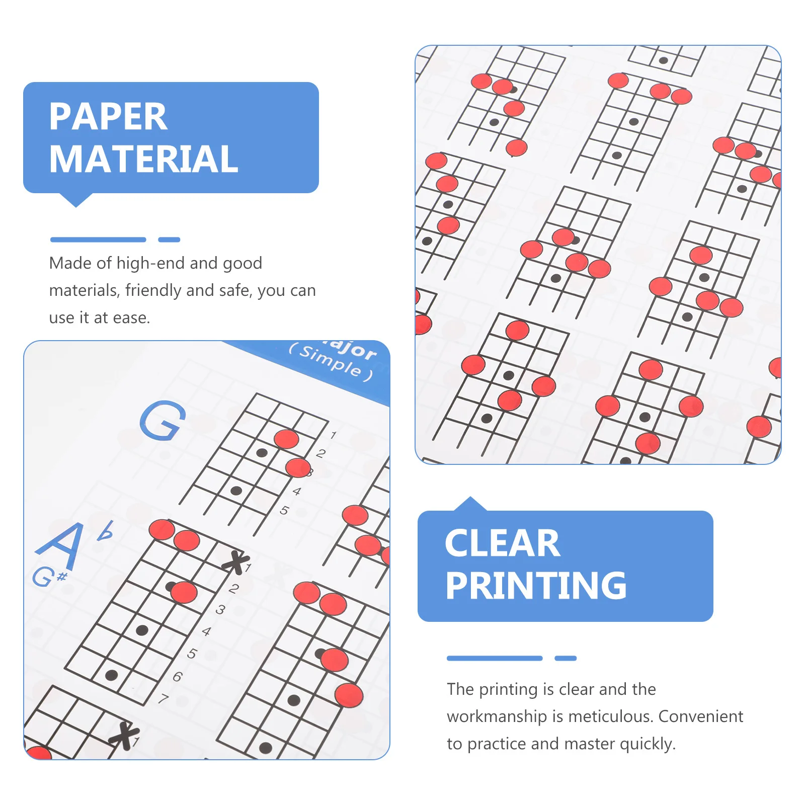 

Mandolin Chord Chart Poster Exquisite Craftsmanship Superior Materials Durable Practical Clear Printing Meticulous Workmanship
