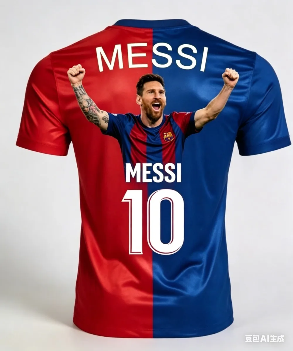 Messi Style Kids' Football T-Shirt
