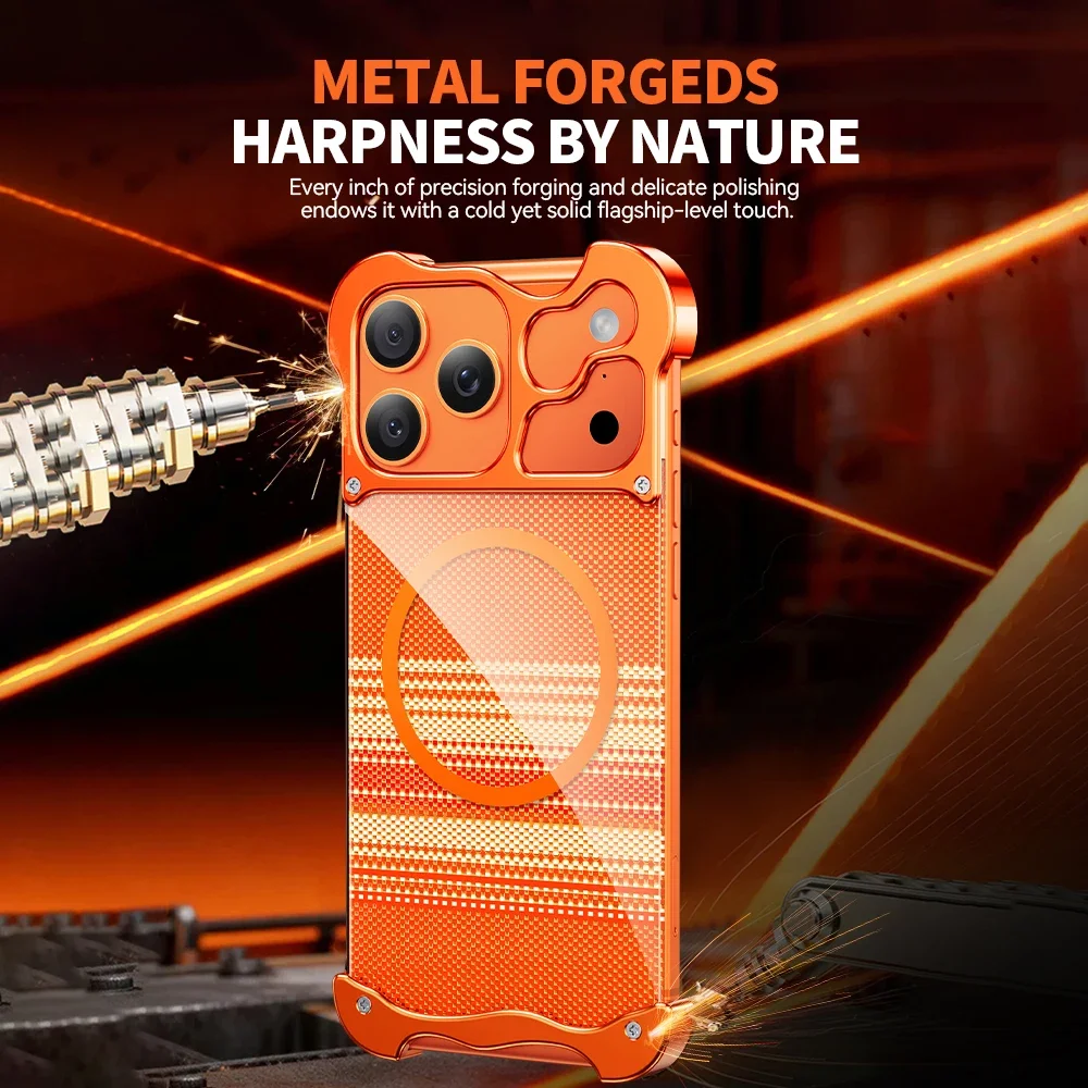 سامسونج كالفر الملمس فرملس المغناطيسي الحال بالنسبة آيفون 17 الهواء 16 15 برو ماكس المعادن كونر وسادة غطاء للحماية جديد 2026