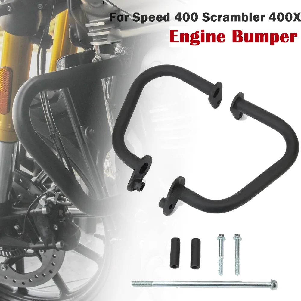 

For Triumph Speed 400 Scrambler 400X 2024 2025 Motorcycle Engine Guard Highway Crash Bars Bumper Protector Scrambler 400 X
