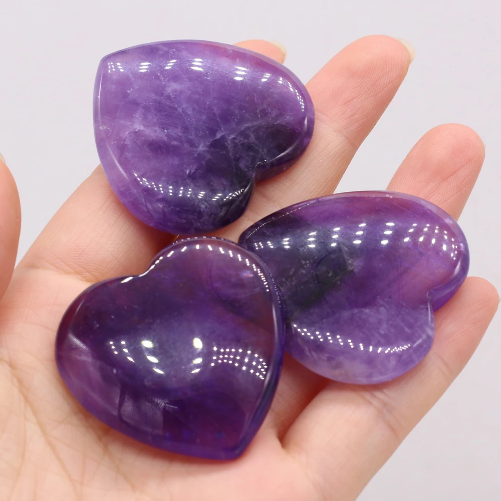 1pc 40mm Amethyst Living Room Ornament Love Thumb Stone Natural Crystal Quartz Forgetfulness Healing Stone Jewelry Accessory
