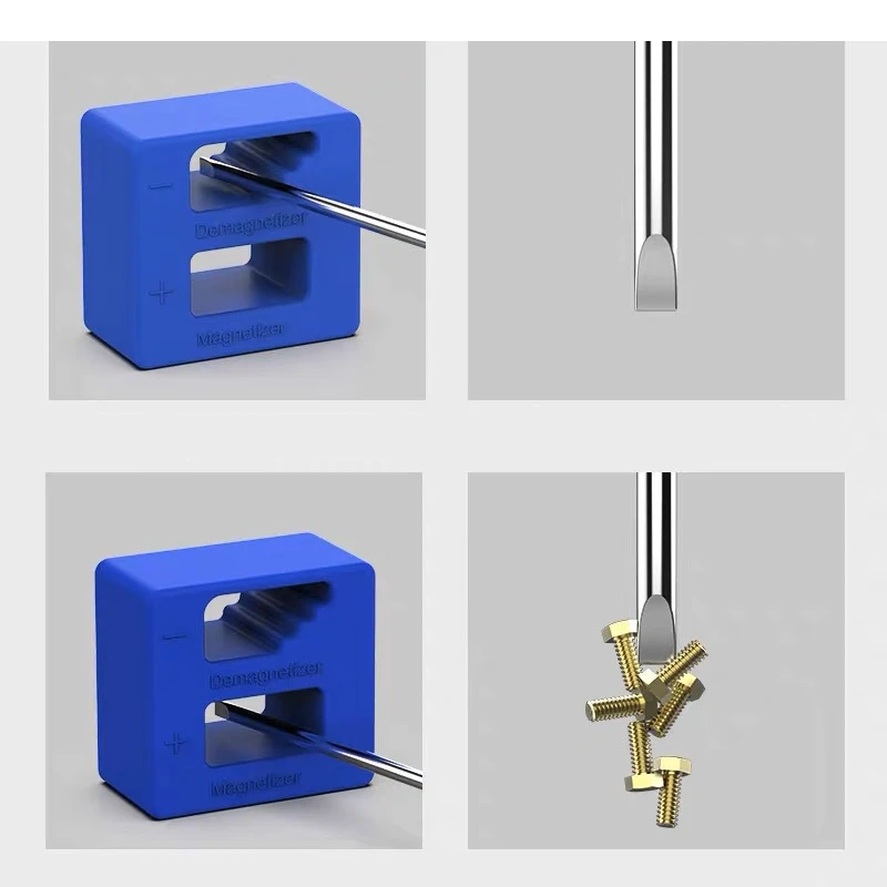 Screwdriver Magnetizer Demagne Tizer Strong Magnetic Plus Tool Set Household Pick up Hand Tool for Screwdrivers Powerful Parts