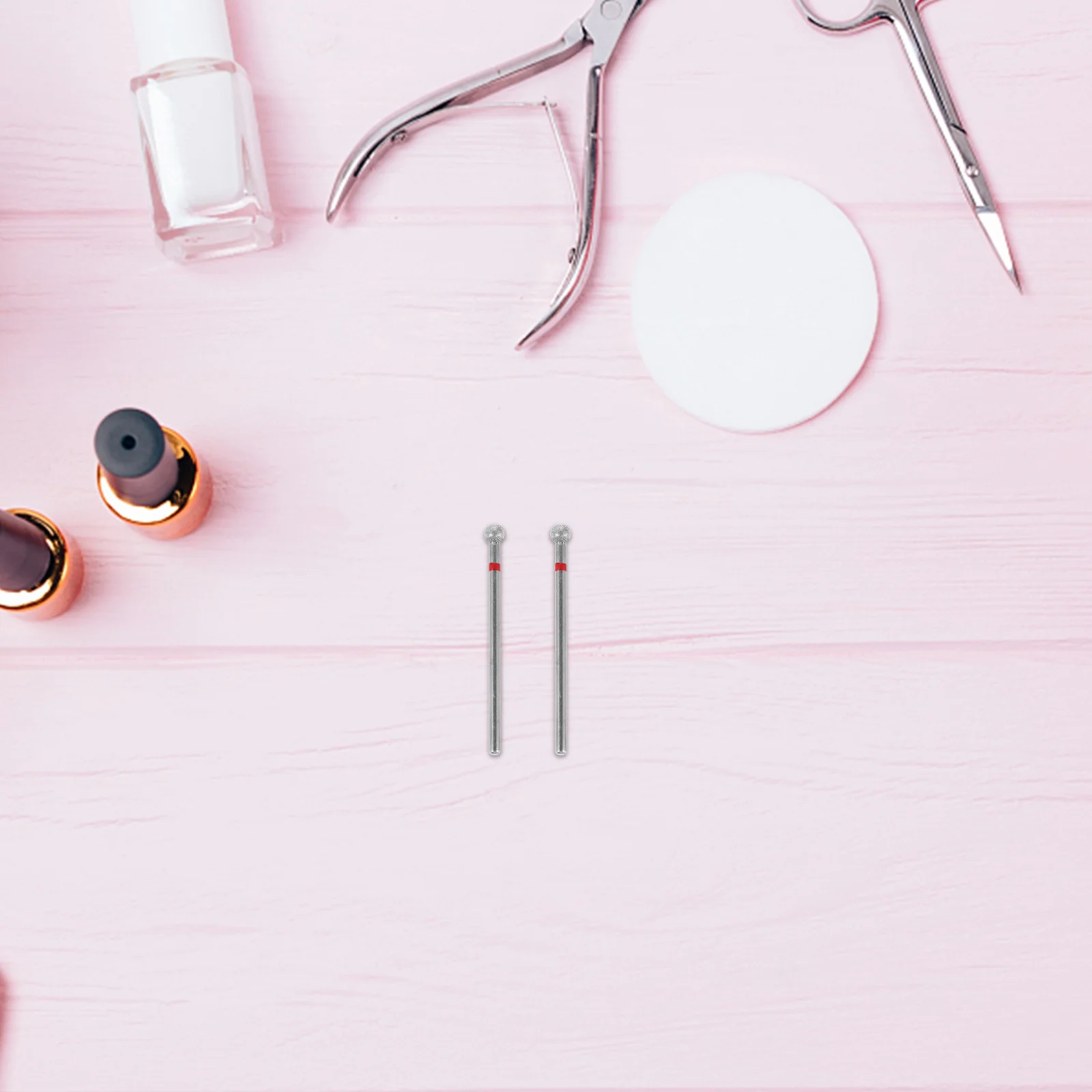 6 stuks nagelpolijstkop balvormige diamanten nagelboren set professionele manicure booraccessoires fijne korrel gellak