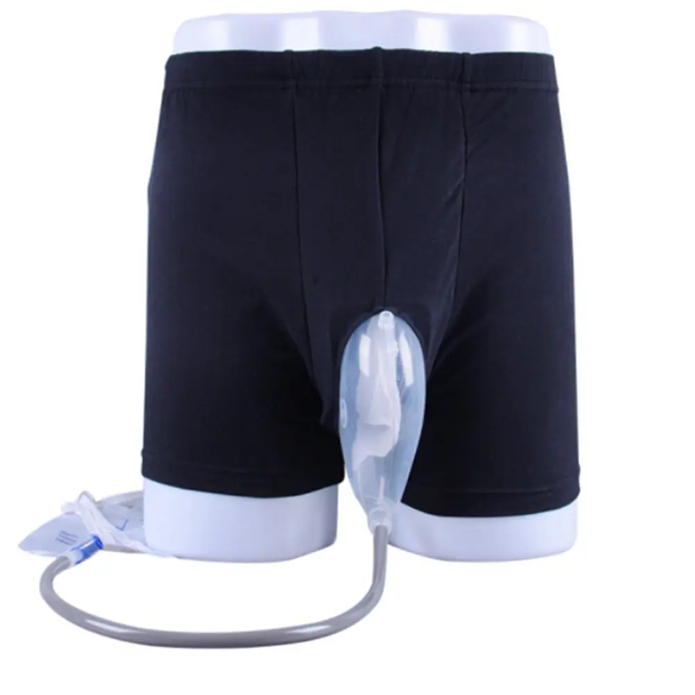 

1 Set Elderly Incontinence Underwear Wearable Urine Bag Leak Proof Breathable Washable Male Urinals Underwear for Prostate