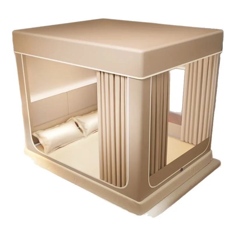 

New blackout bed curtain integrated mosquito net household bedroom tent baby child anti-drop yurt