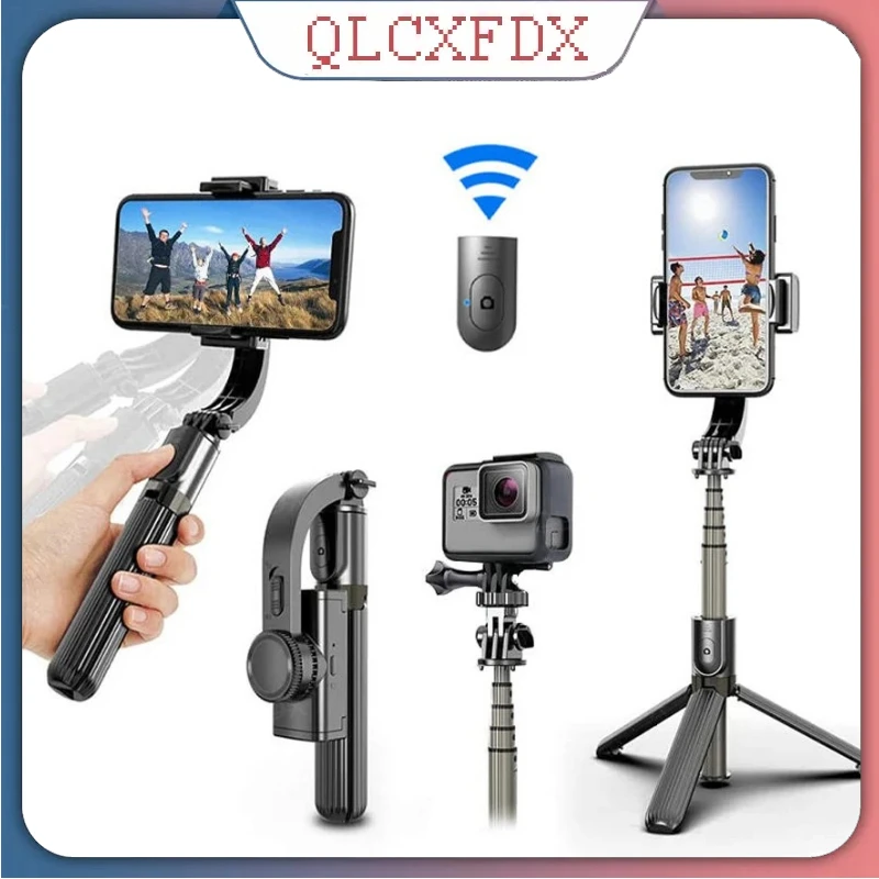 

Handheld Gimbal Stabilizer for Smartphone 1-Axis with Selfie Stick Tripod Stand Wireless Bluetooth Remote for iPhone & Android