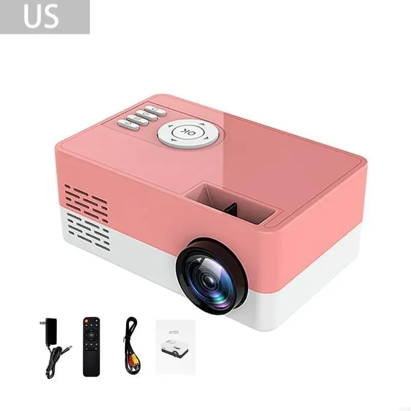 

G8DB 23 Языки TF Card Card USB Mini Home Projector Portable Pocket