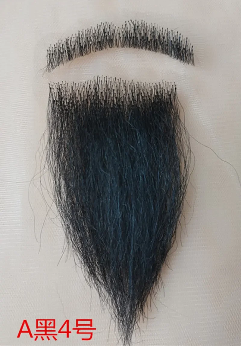 Aangepaste handgemaakte anime cosplay accessoires zwart wit sikje baard film partij Halloween kerst spel cosplay prop