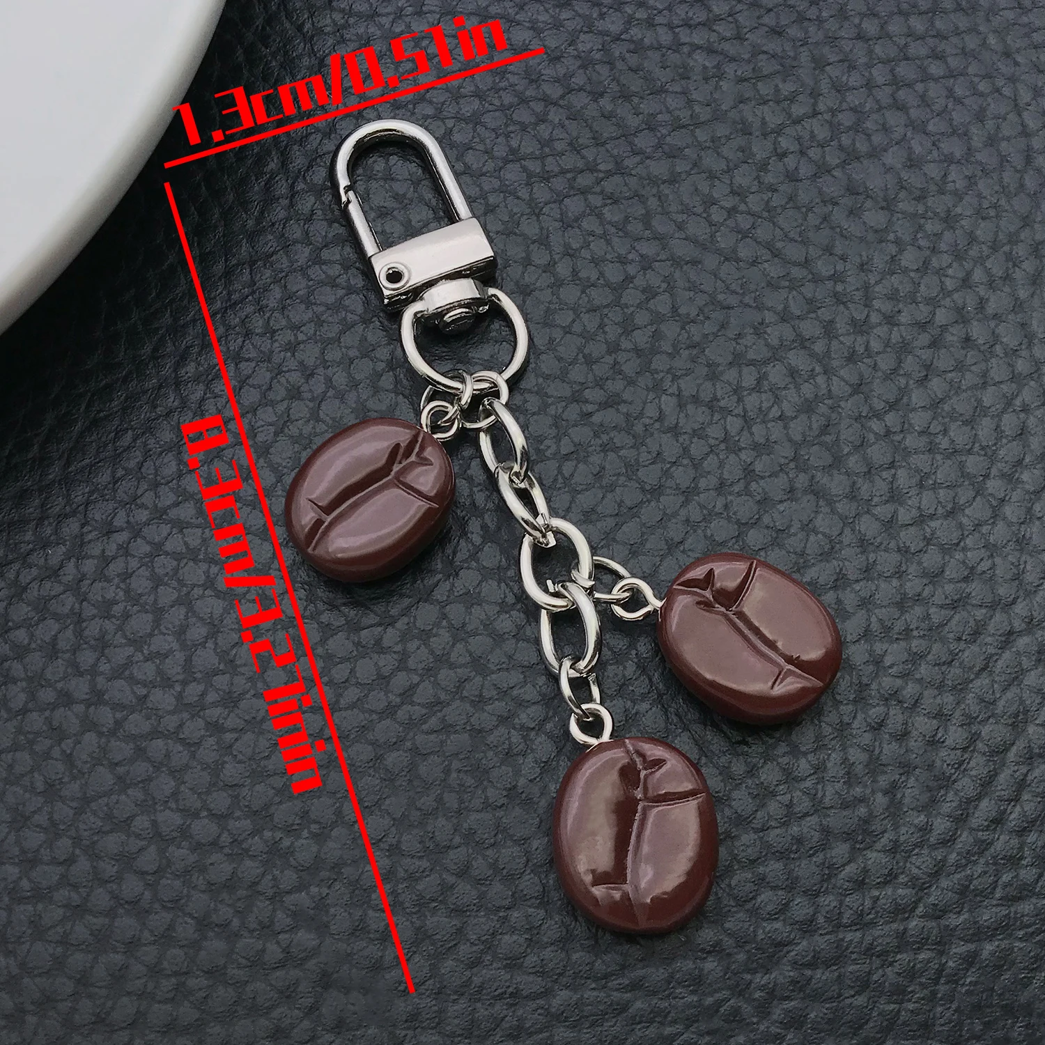 Coffee Themed Resin Keychains, Bag Accessories