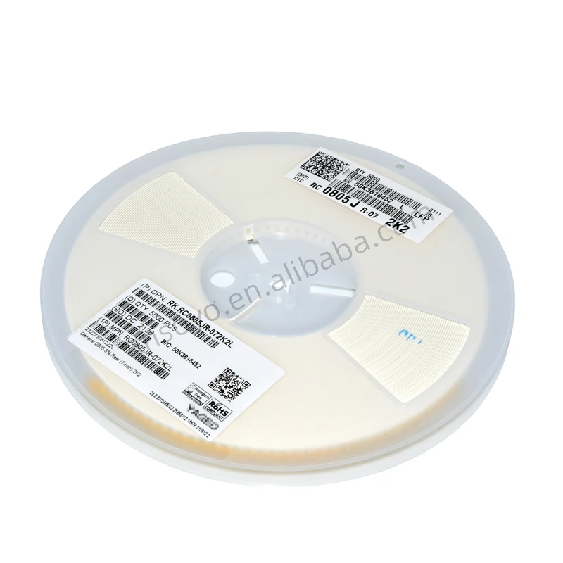 5000 قطعة RC0805JR-072K2L 125mW 5% 2.2kΩ 0805 رقاقة المقاوم