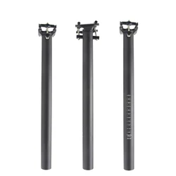 Folding Bicycle Seat Post, 0Degree, 3K Matte, Gloss Full Carbon Fiber Bike Seatpost, 31.8mm, 33.9mm, 34.9mm x 400 mm