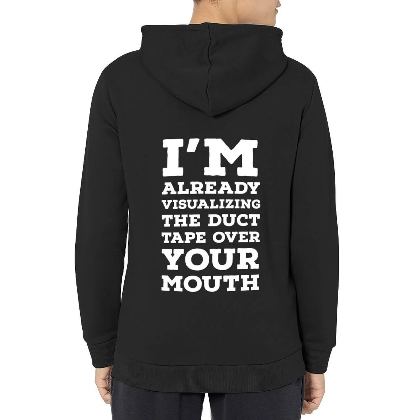 

I'm already visualizing the duct tape over your mouth. Hoodie men's autumn clothes autumn new products anime hoodie