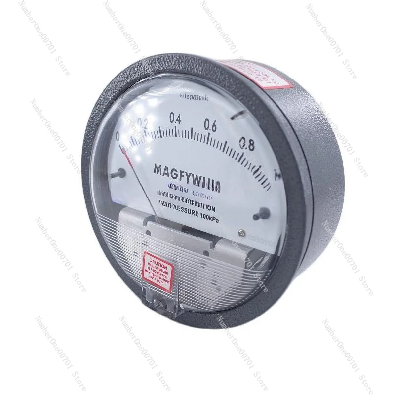 Micro differential pressure gauge/Precision pressure gauge/differential pressure gauge round pointer 0-60pa High precision