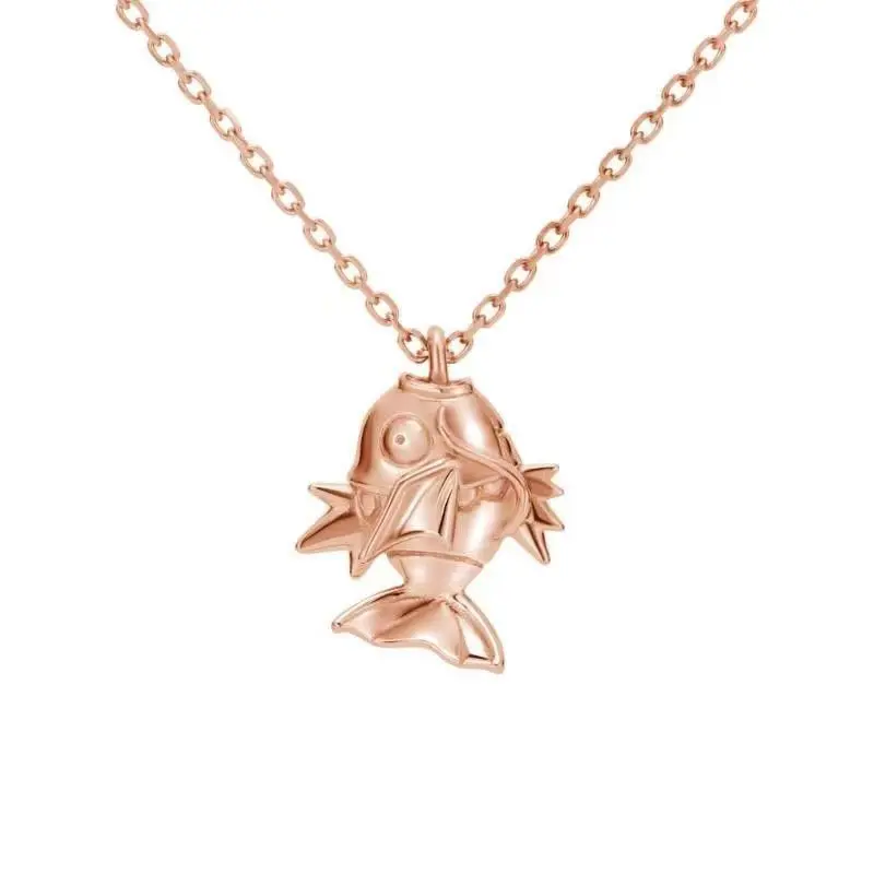 Pokemon Cartoon Animation Jirachi Charizard Fashion Necklace Pendant Jewelry Peripheral Teenage Couple Light Luxury Jewelry Gift